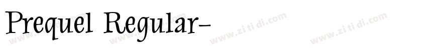 Prequel Regular字体转换